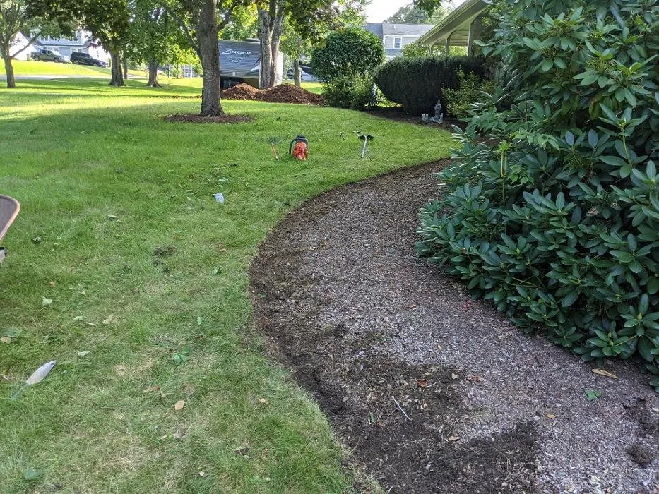 Custom residential landscaping for beautiful yards in Lakeville, MA by Wedge Landscaping