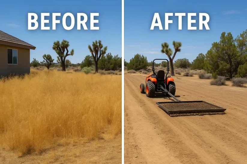 Reliable yard cleanup service in Hesperia, CA by Weed Abatement Service