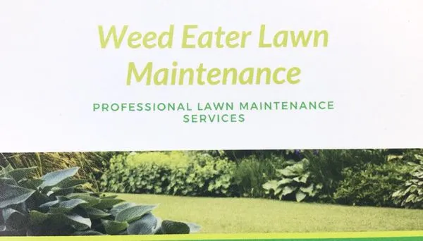 Weed Eater Lawn Maintenance Logo