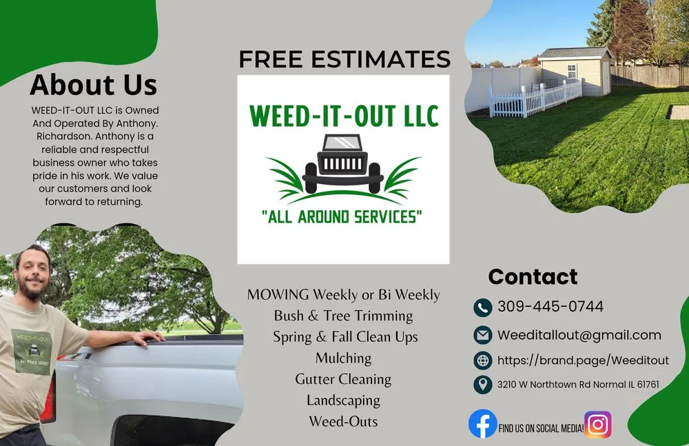 Trusted outdoor landscaping for beautiful yards across Normal, IL - Weed-It-Out