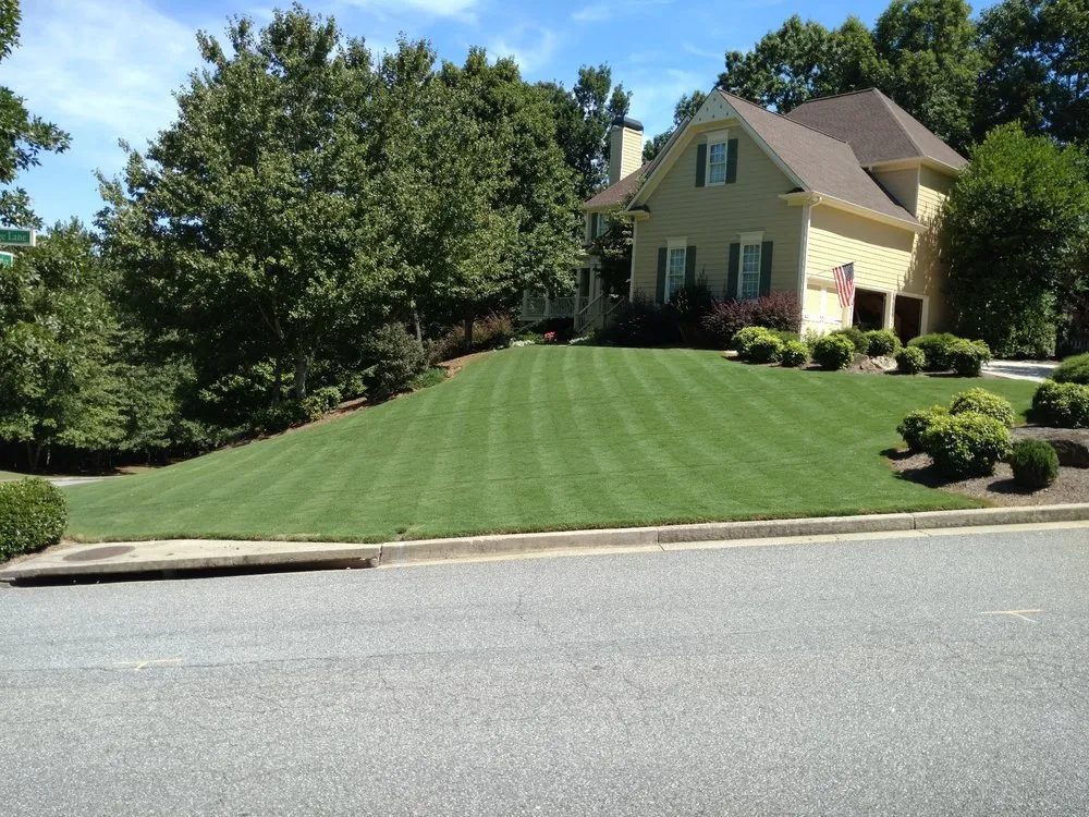 Professional landscape installation near you in Suwanee, GA by Weed Man