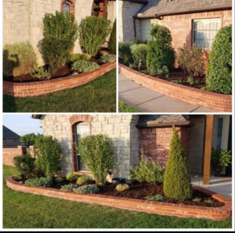 Custom landscape design for homes in Moore, OK by Weed Wackers