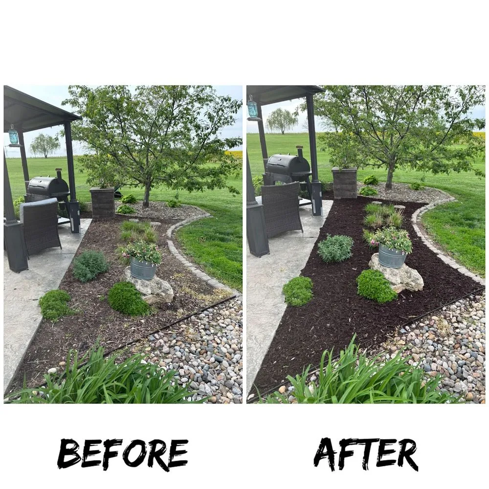 Expert garden landscaping with custom design across Waterloo, IL - Weedwackers Lawncare