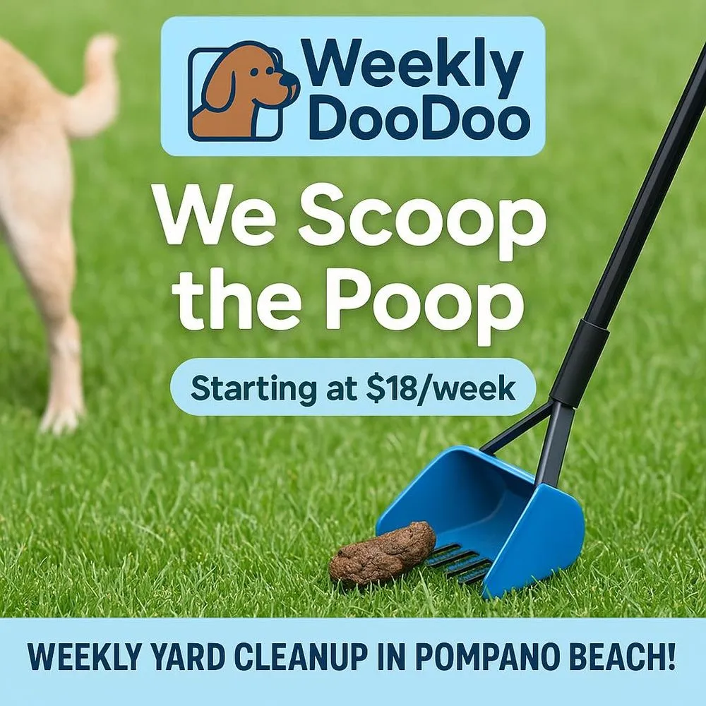 Professional yard cleanup service in Pompano Beach, FL by Weekly DooDoo