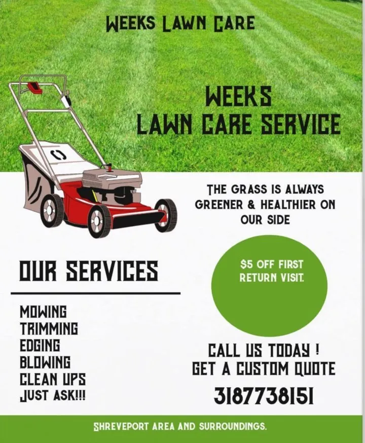 Reliable lawn care service in Bethany, LA - Weeks Lawn Services