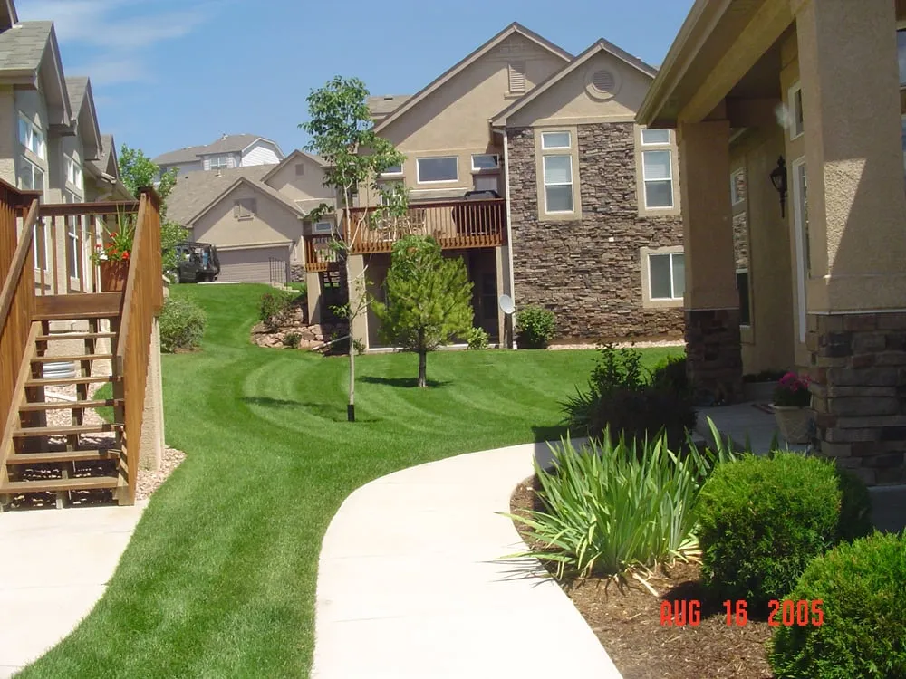 Local lawn care service with custom design in Colorado Springs, CO by Weisburg Landscape Maintenance