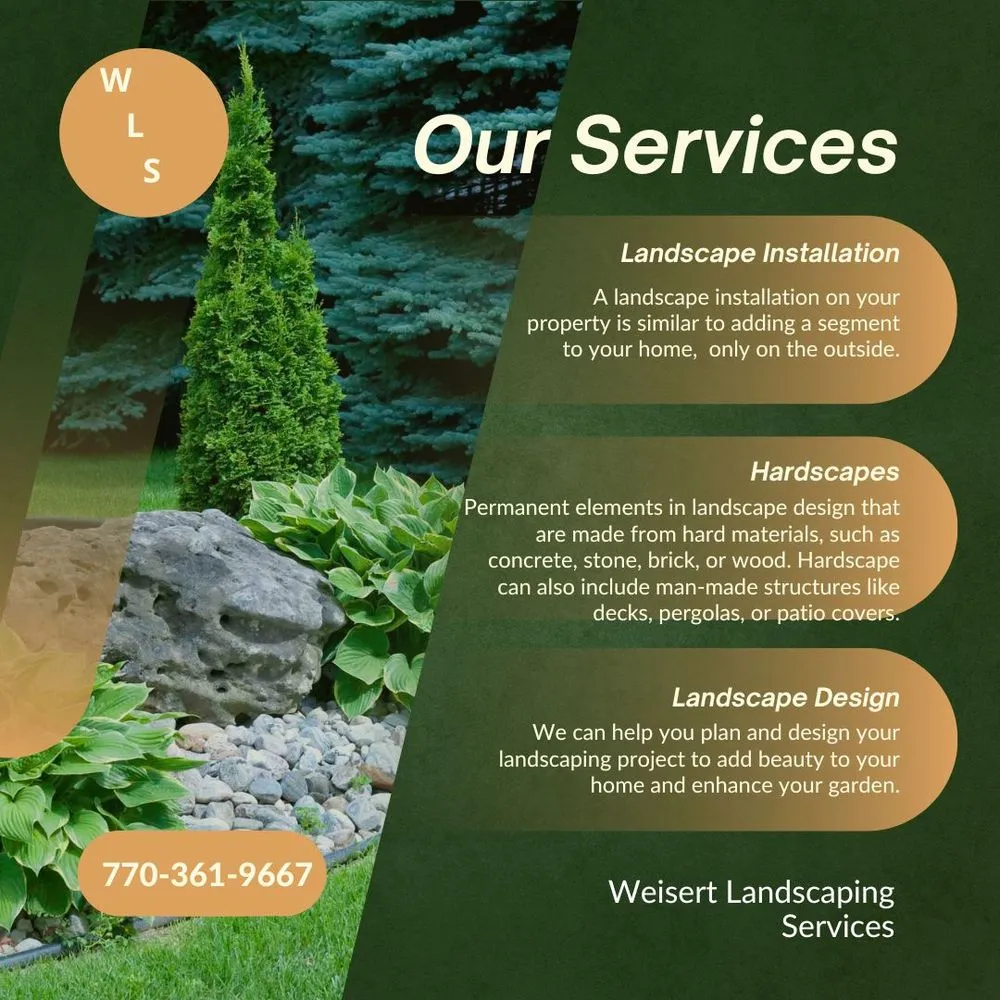 Local yard cleanup service with custom design across Canton, GA - Weisert Landscaping Services