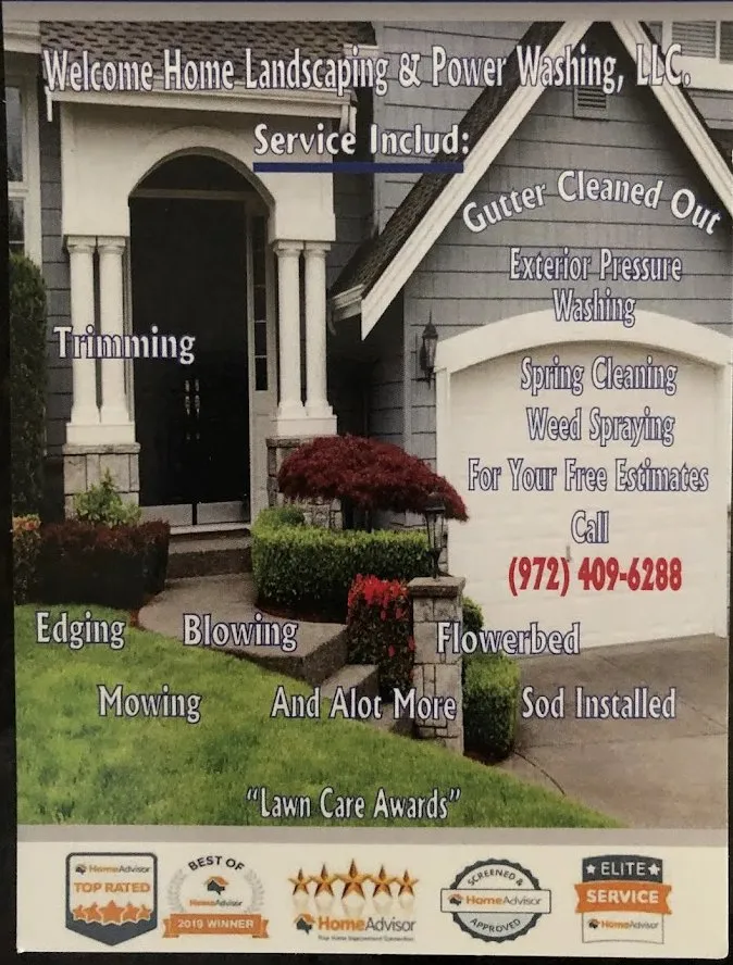 Custom residential landscaping for year-round maintenance across Aubrey, TX - Welcome Home Landscaping & Powerwashing