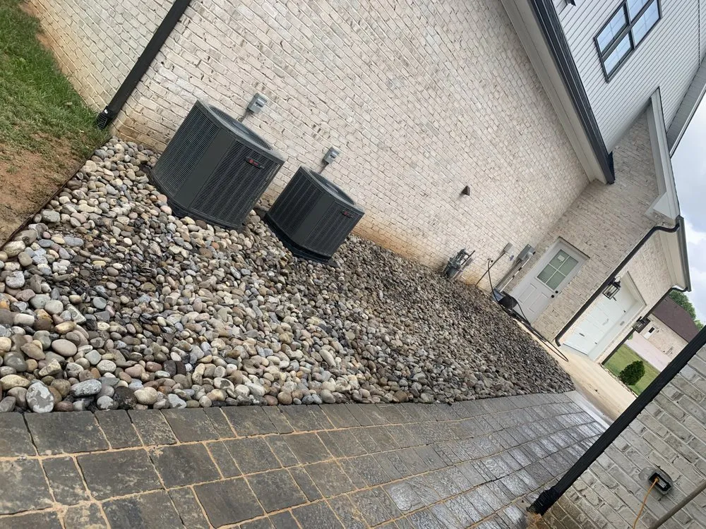 Custom yard cleanup service with custom design across Lexington, NC - Weldon property management