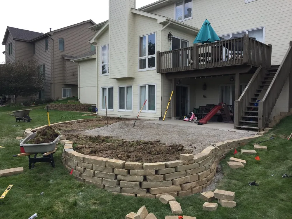 Custom landscape design in Omaha, NE by Well Rooted Gardens