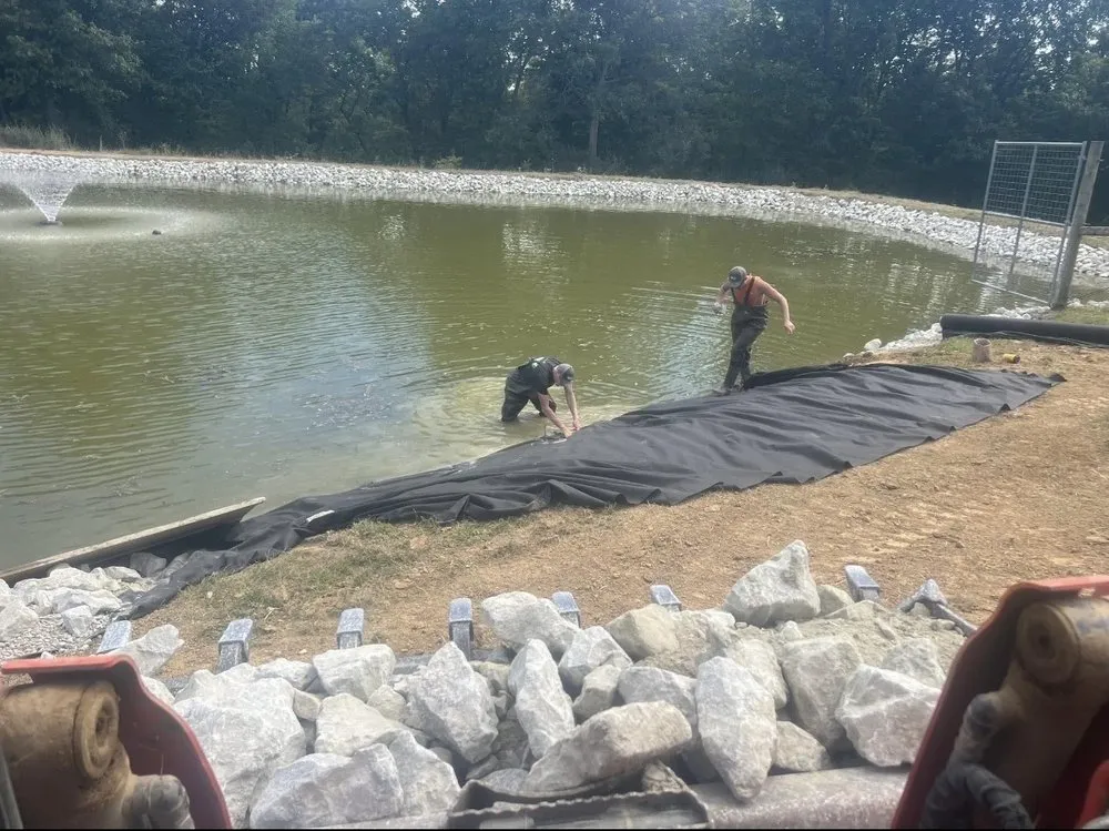 Professional lawn mowing service in Brookville, IN by Wells Landscaping & Excavating