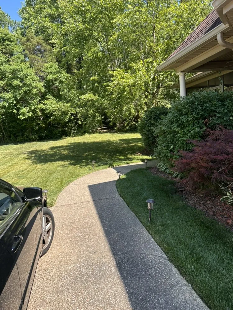 Custom yard cleanup service for homes in Louisville, KY by Wempe Lawn Services