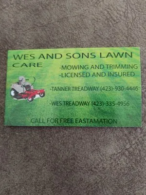 Wes and Son Lawncare Logo