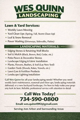 Wes Quinn's Landscaping Logo
