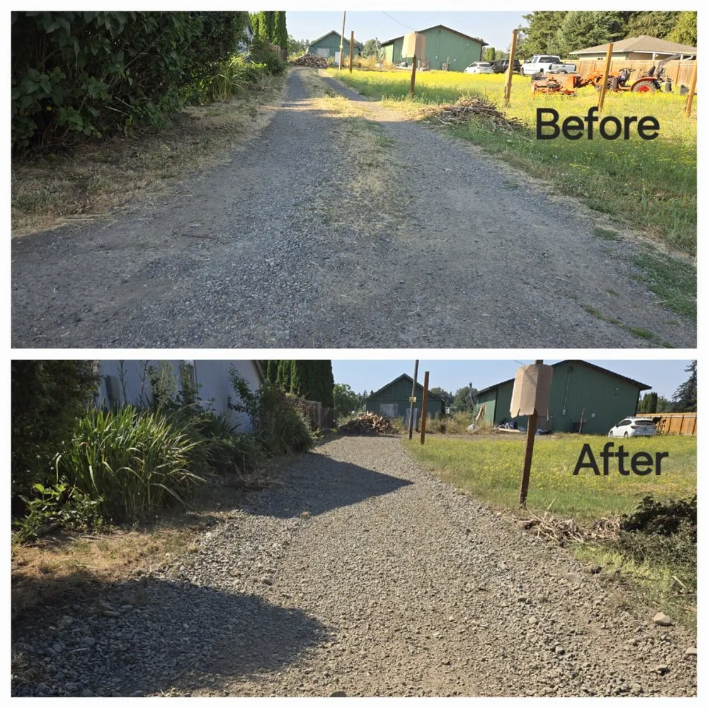 Affordable landscape installation in Lebanon, OR by Wesley's Tractor Service