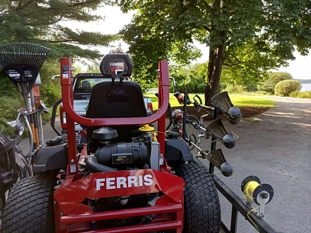 Custom landscape design in Gouldsboro, ME by West Bay Lawn Care