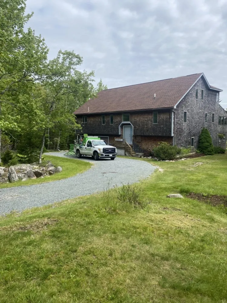 Custom landscape design in Gouldsboro, ME by West Bay Lawn Care