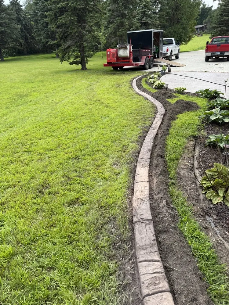 Reliable outdoor landscaping in Barrett, MN by West Central Decorative Curbing