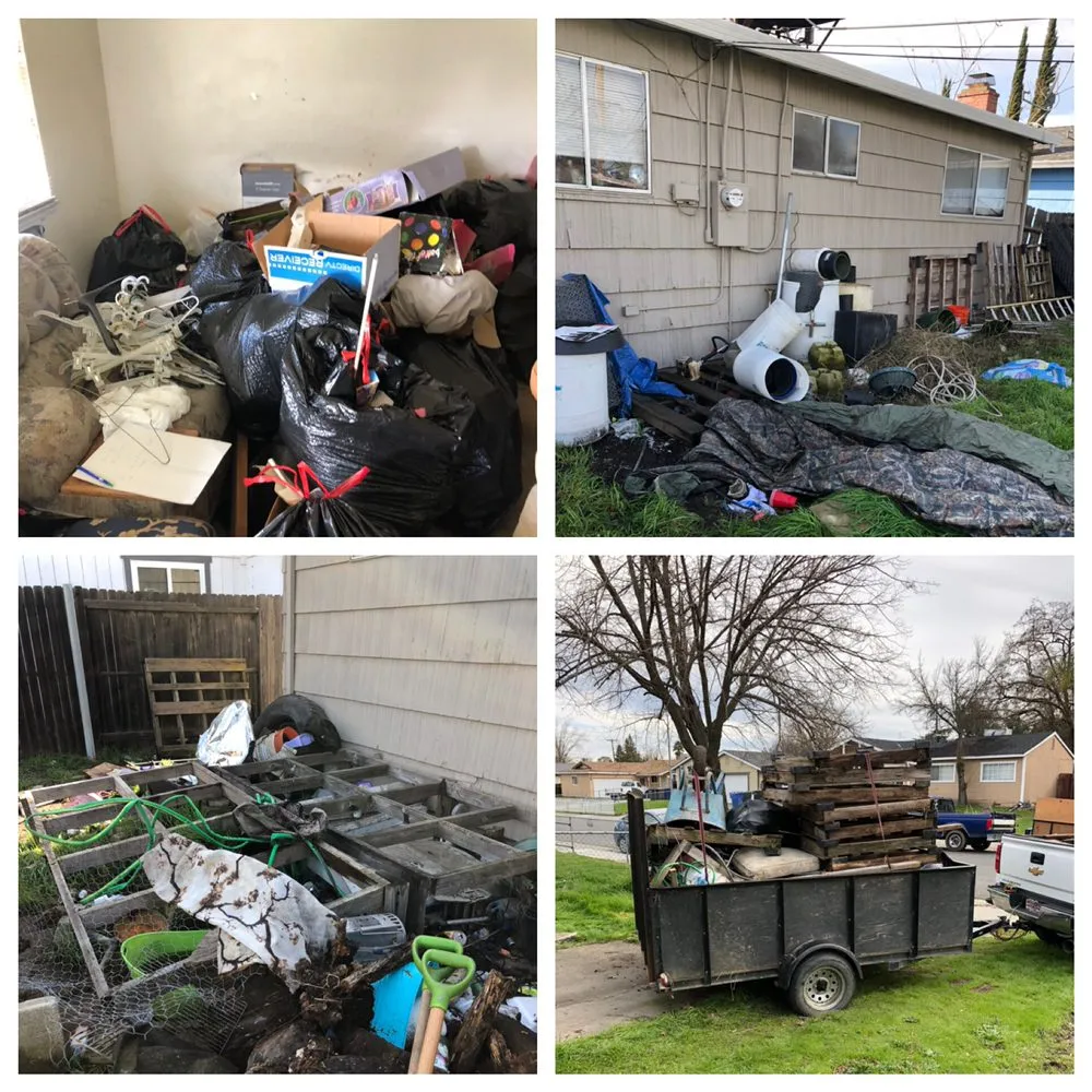 Professional yard cleanup service with custom design across Sacramento, CA - West Coast Hauling & Junk Removal