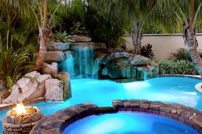 Custom landscape installation in Santa Clarita, CA by West Coast Pool Construction