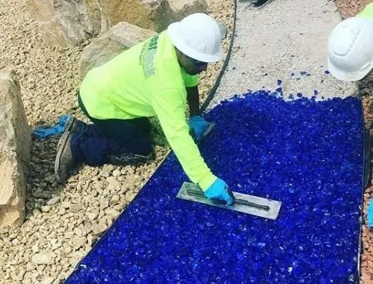 Top-rated garden landscaping with custom design in North Las Vegas, NV by West Deck Concrete Coating