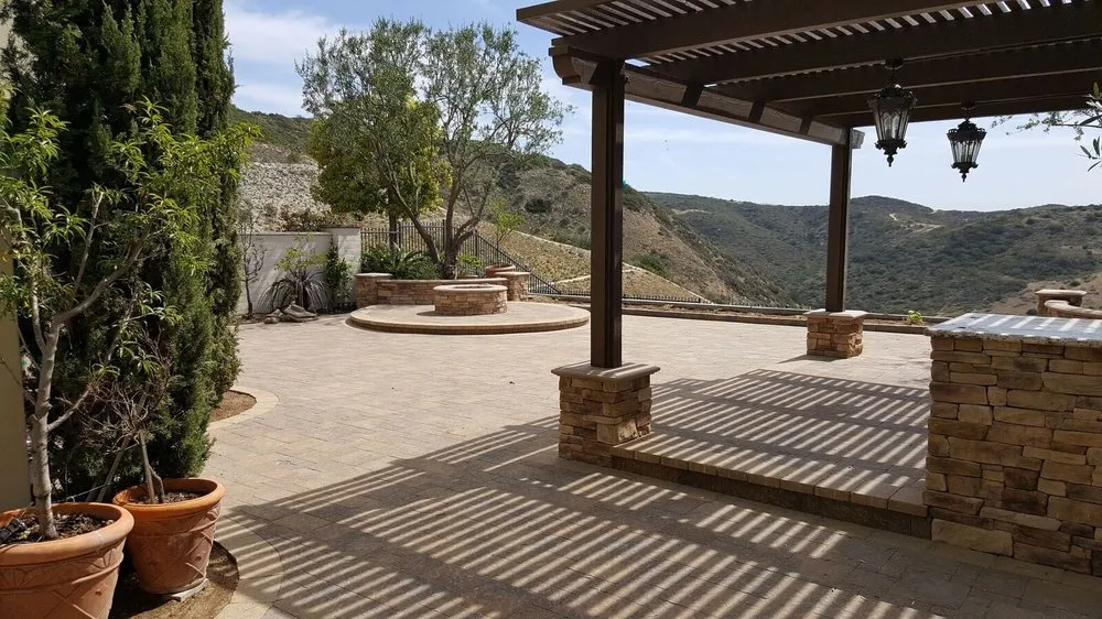 Expert lawn mowing service for outdoor upgrades in Irvine, CA by West Hills Masonry