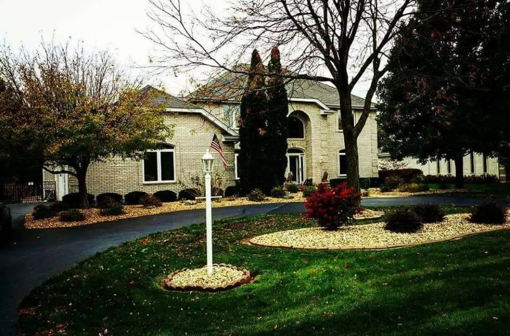 Custom residential landscaping in Schererville, IN by West Lake Properties