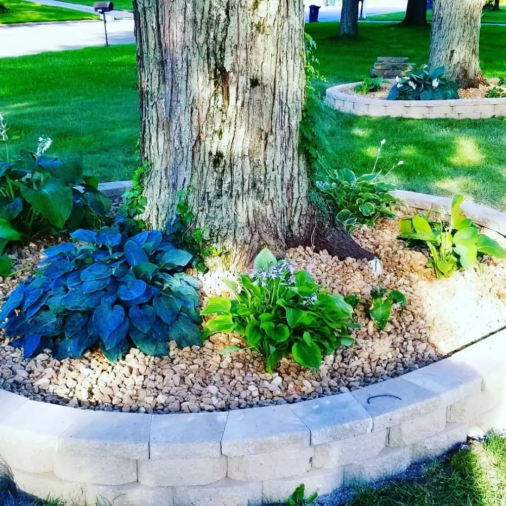 Custom garden landscaping for homes across Schererville, IN - West Lake Properties