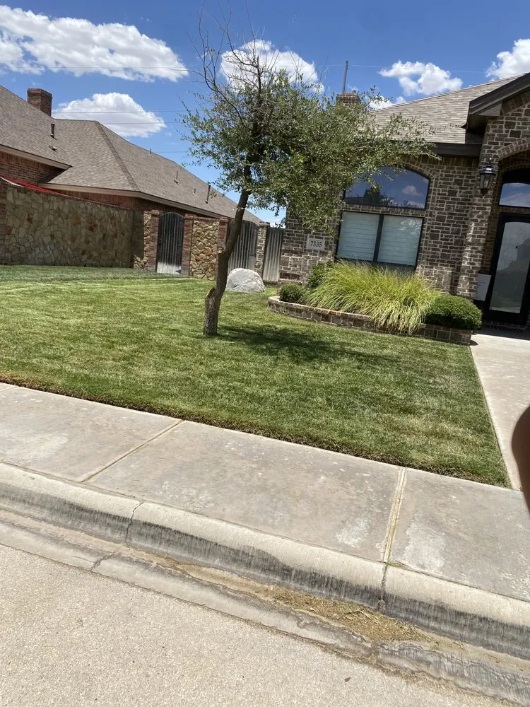 Custom landscape design for beautiful yards in Odessa, TX by West Texas Lawn Services