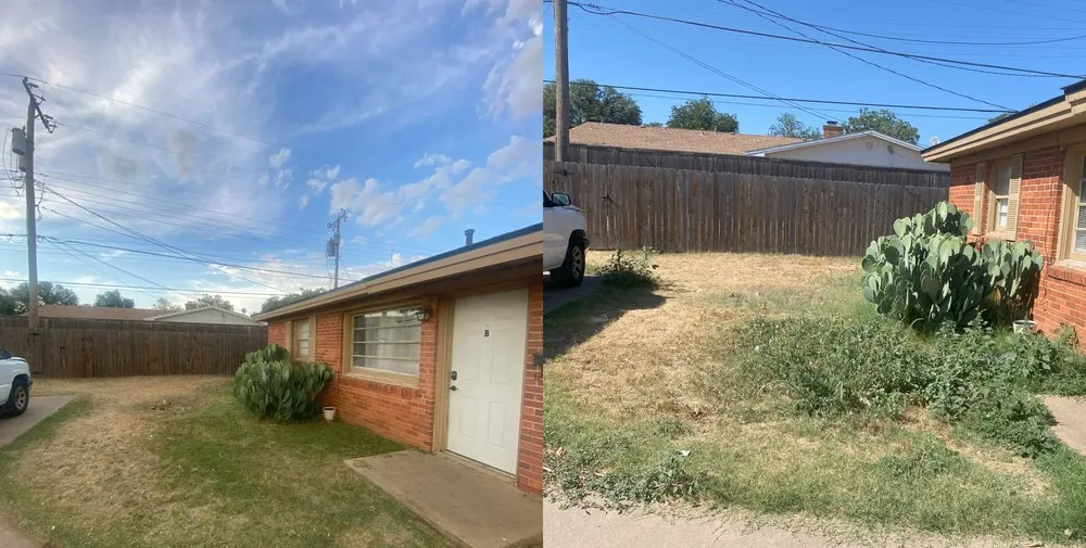 Affordable landscape installation in Wolfforth, TX by West Texas Realty Care