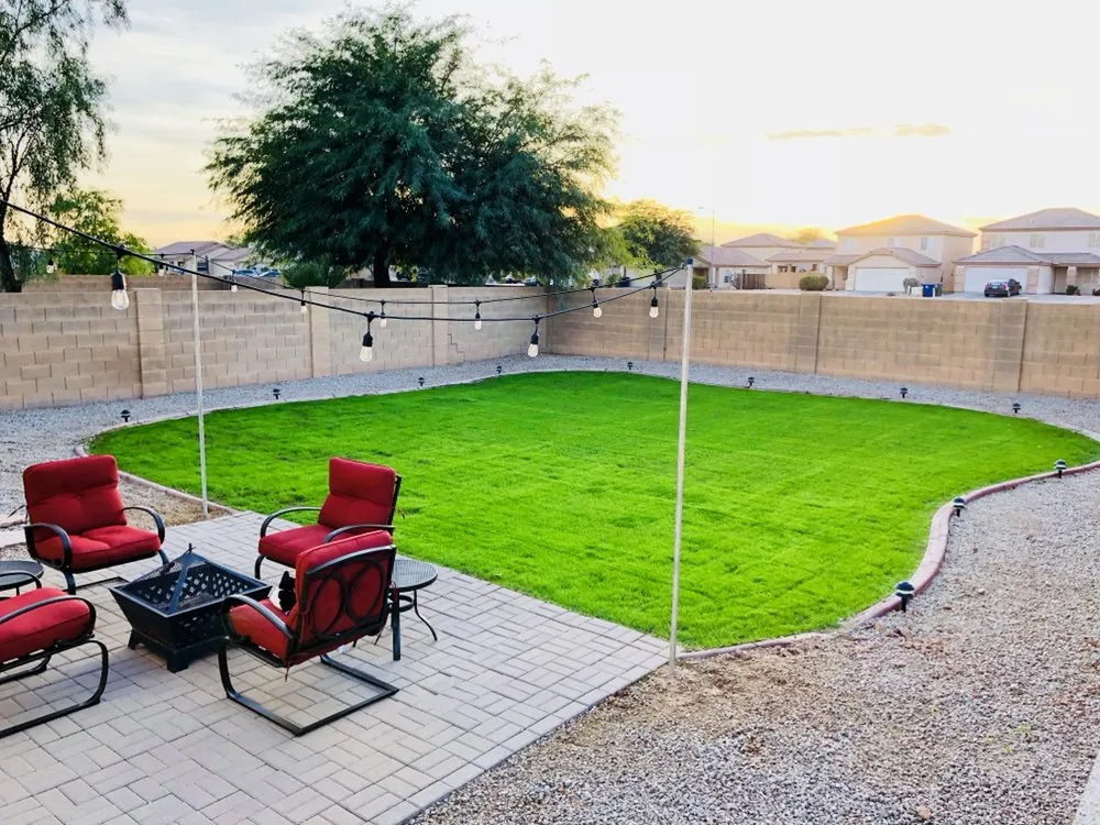 Top-rated lawn mowing service with custom design in Surprise, AZ by West Valley Lawn Care and Irrigation