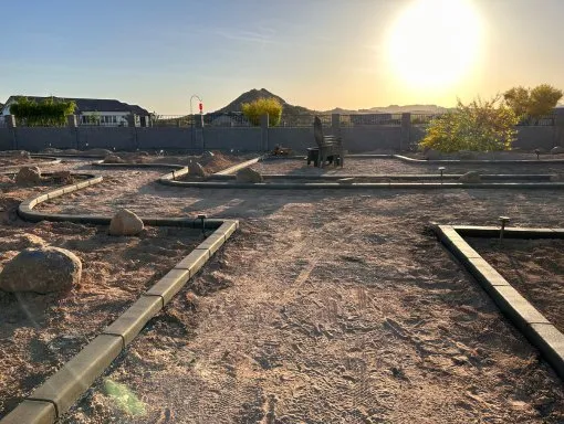 Custom landscape design in Queen Creek, AZ - West View Landscape & Curbing