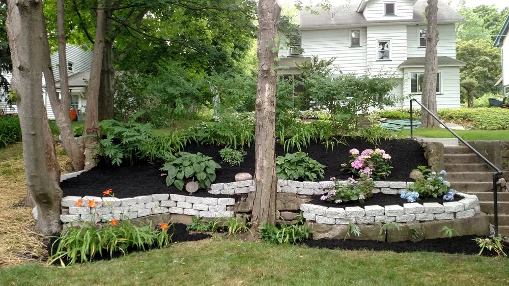 Custom landscape design in Webster, NY by Westcott Improvements