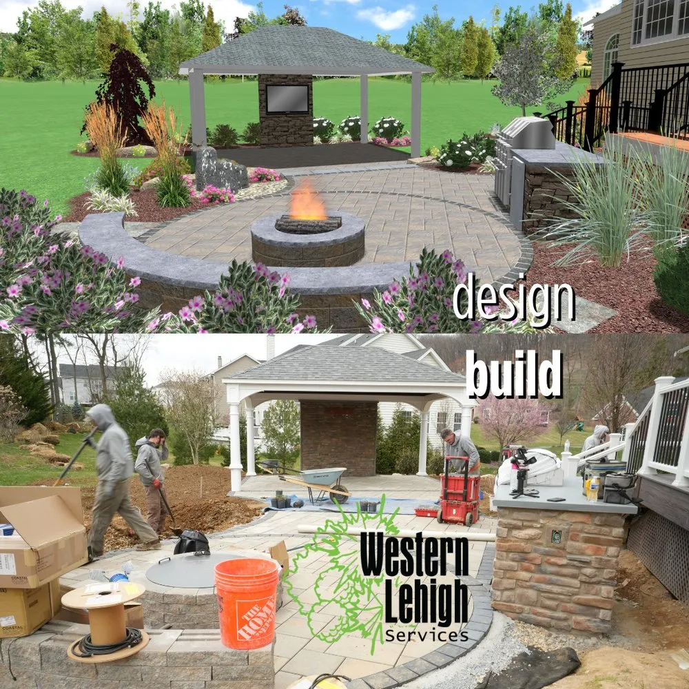 Affordable landscape design with custom design in Allentown, PA by Western Lehigh Services