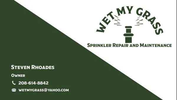 Wet My Grass Sprinkler Repair and Maintenance Logo