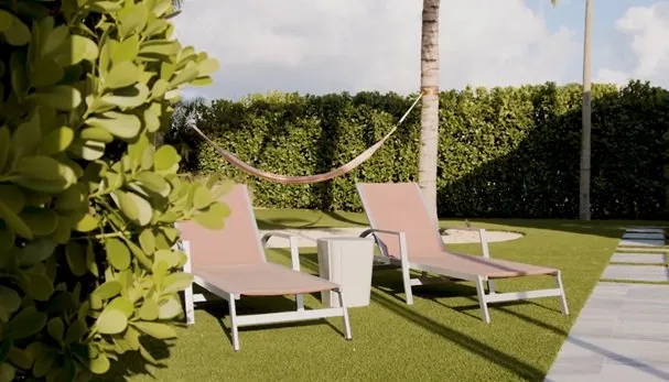 Custom landscape installation in Boca Raton, FL by Wet Outdoors