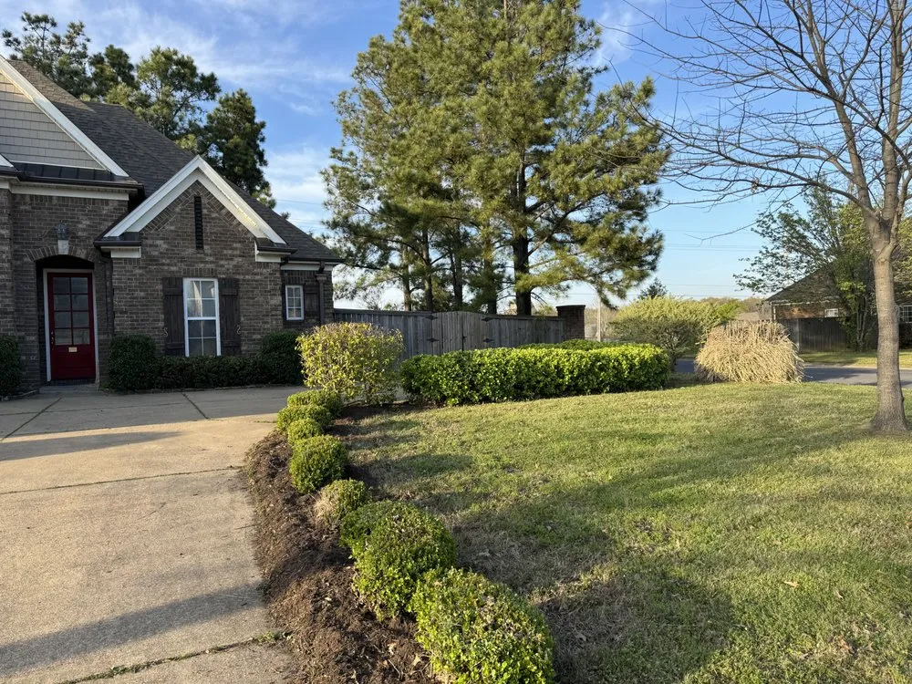 Local landscape installation with custom design in Olive Branch, MS by WEW Lawn Care