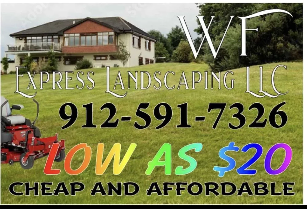 Local lawn mowing service near you in Savannah, GA by WF Express Landscaping