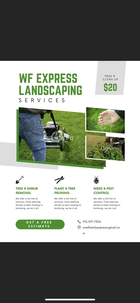 Trusted lawn care service with custom design across Savannah, GA - WF Express Landscaping
