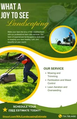 What A Joy To See Landscaping Logo