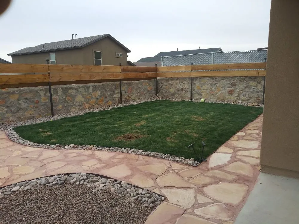 Custom outdoor landscaping for homes across El Paso, TX - What U Want construction