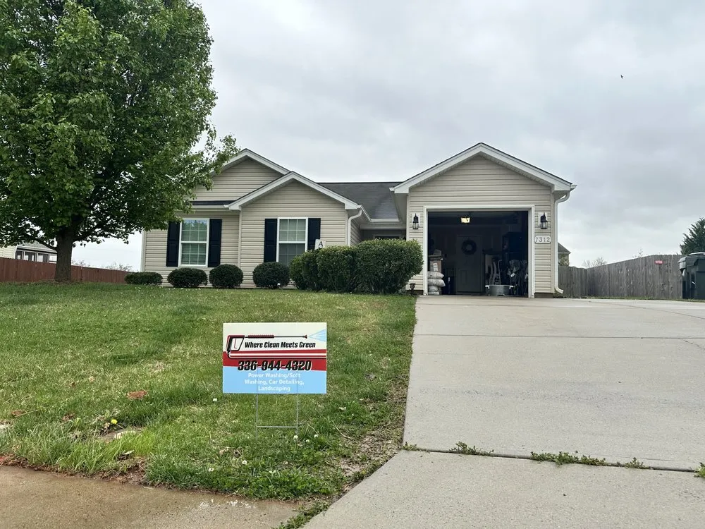 Expert lawn mowing service in Greensboro, NC by Where Clean Meets Green