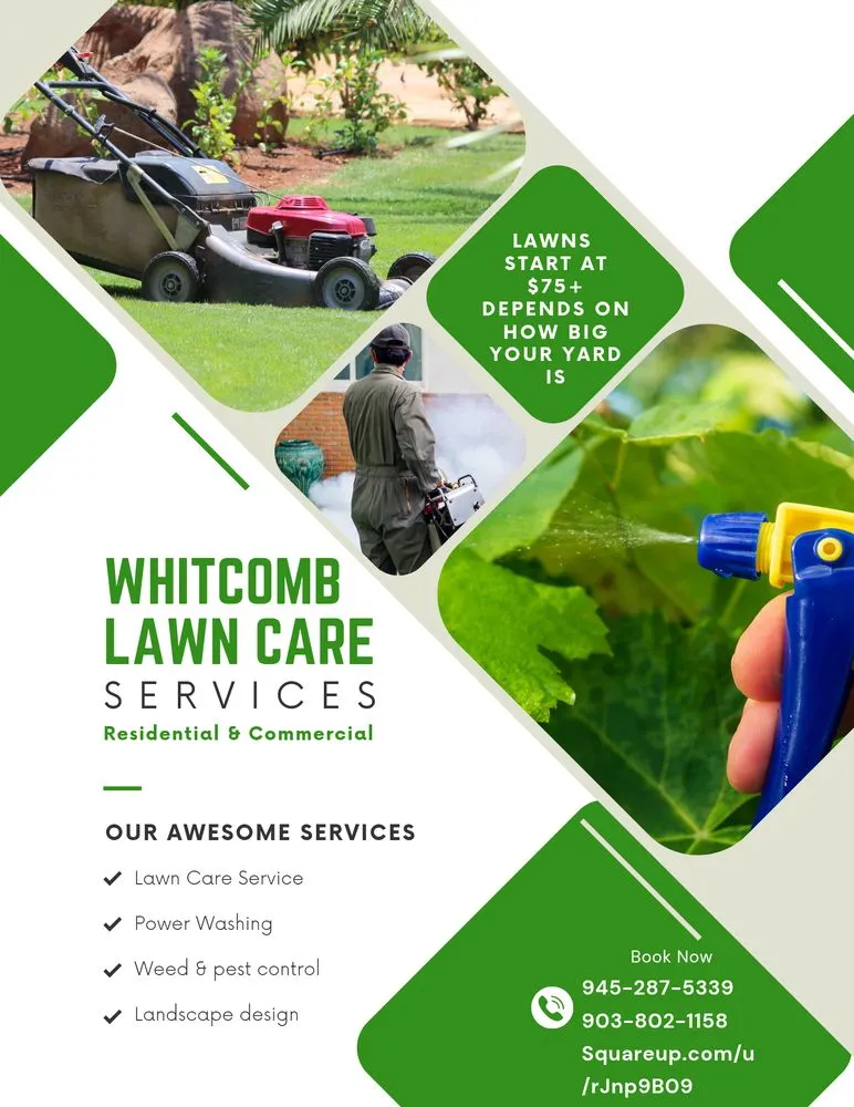 Expert lawn care service in Canton, TX by Whitcomb Lawn Care