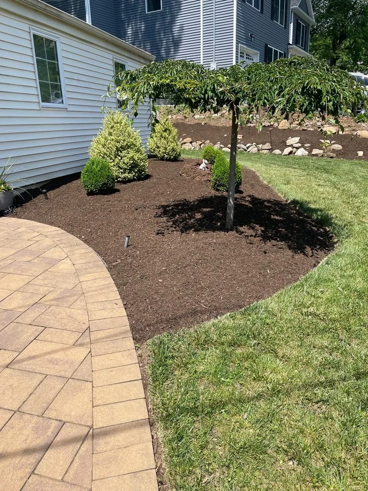 Top-rated landscape installation in Livingston, NJ by White Birch Landscape Design