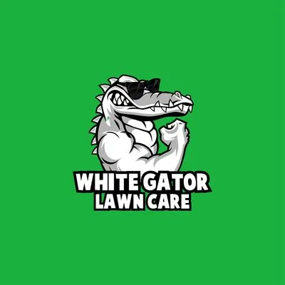 White Gator Lawn Care Logo