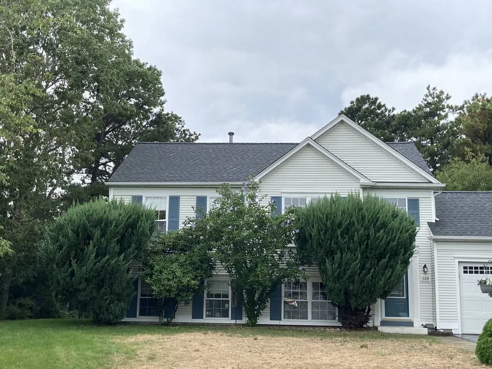 Custom landscape installation in Plymouth, MA - White Horse Lawn and Tree