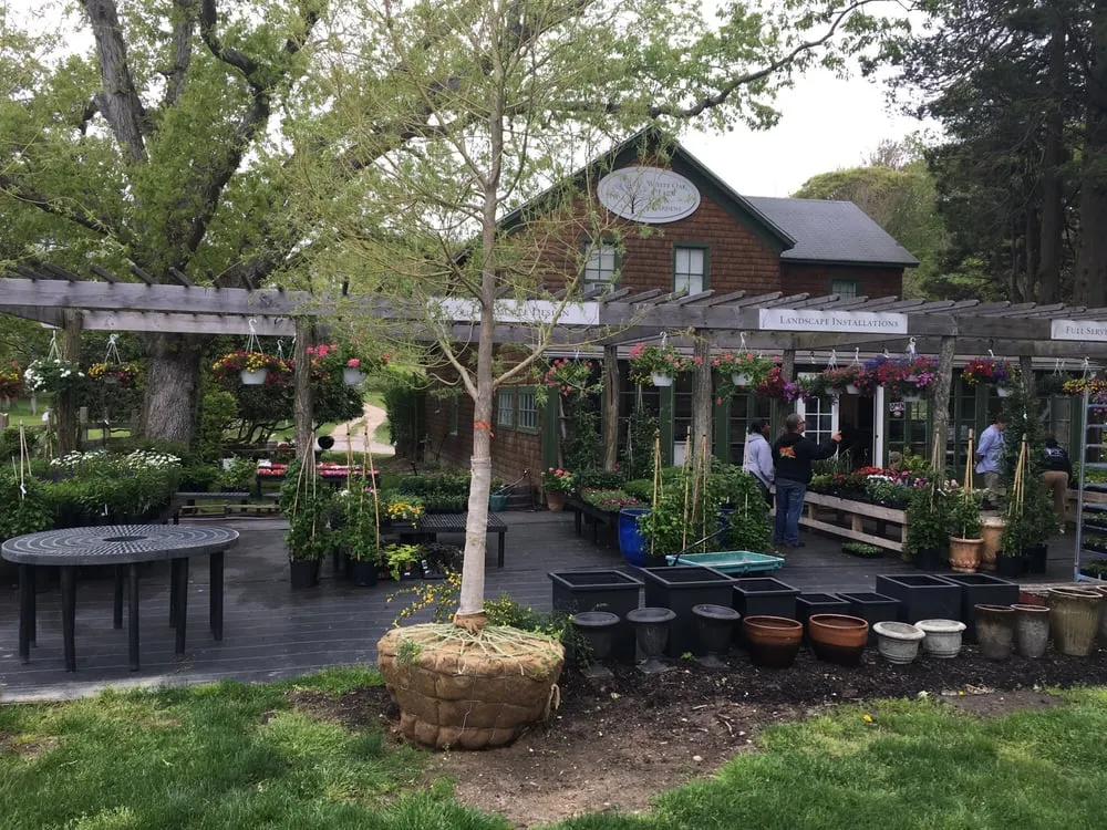 Local lawn mowing service with custom design across Shelter Island, NY - White Oak Farm And Gardens