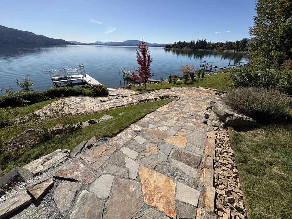 Custom yard cleanup service for homes across Sandpoint, ID - White Pine Landscape Design
