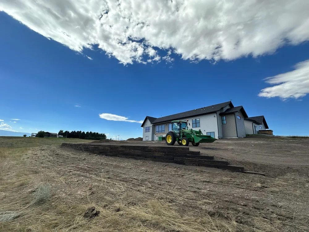 Custom lawn mowing service with custom design across Bozeman, MT - White Pines Landscaping