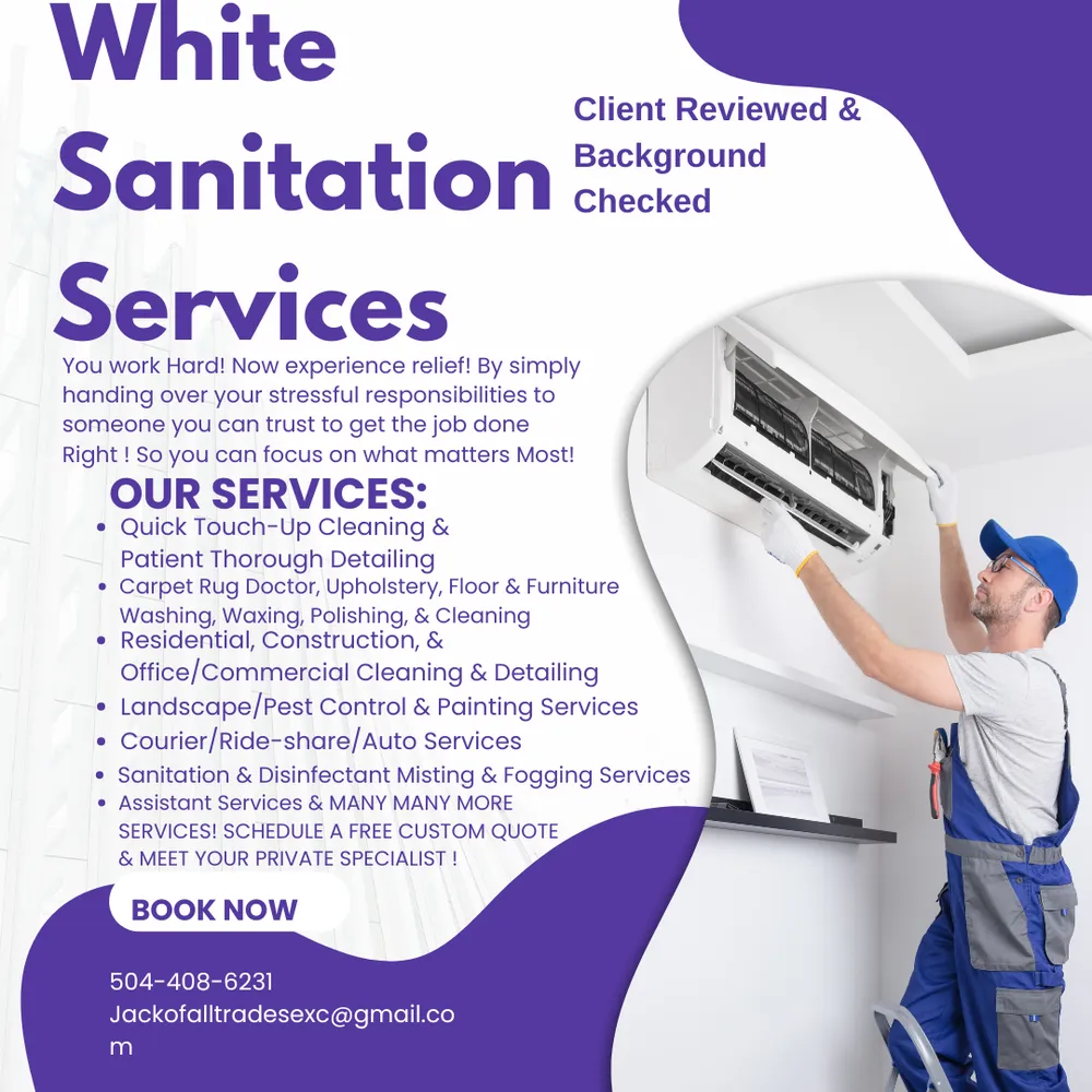 Professional yard cleanup service in New Orleans, LA by White Sanitation Services